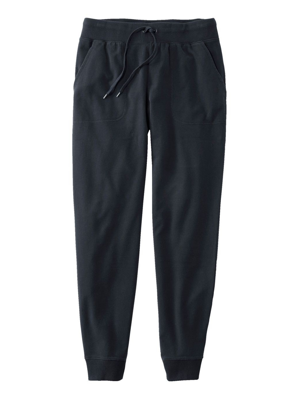 LL BEAN Black Cotton Jogger Sweatpants